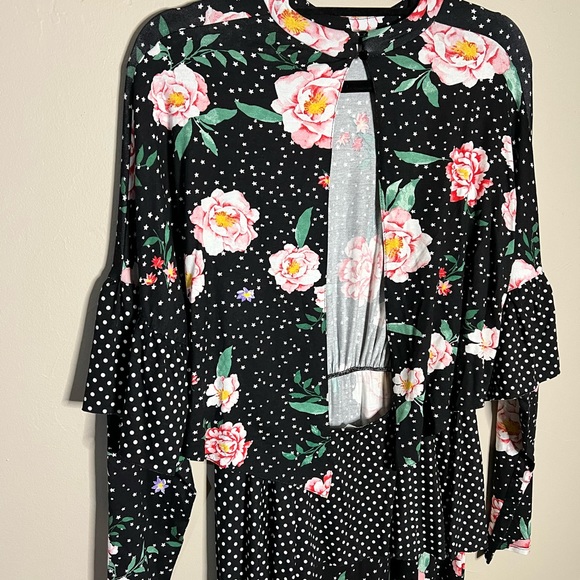 ASOS Mixed Print Deconstructed Tea Dress in Size 10 - Picture 7 of 8